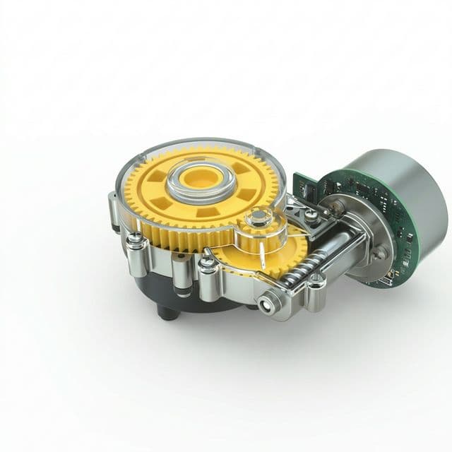 Coreless gearmotor cutaway for integration planning