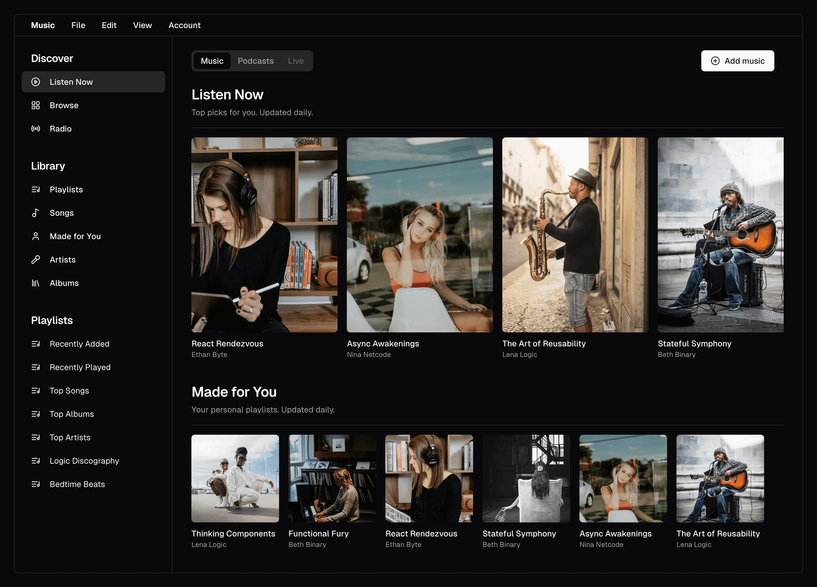 MkSaaS dashboard screenshot showing the application interface in dark mode
